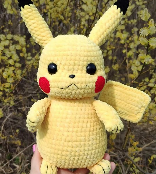 Велика дитяча в’язана іграшка сувенірна Покемон 2026