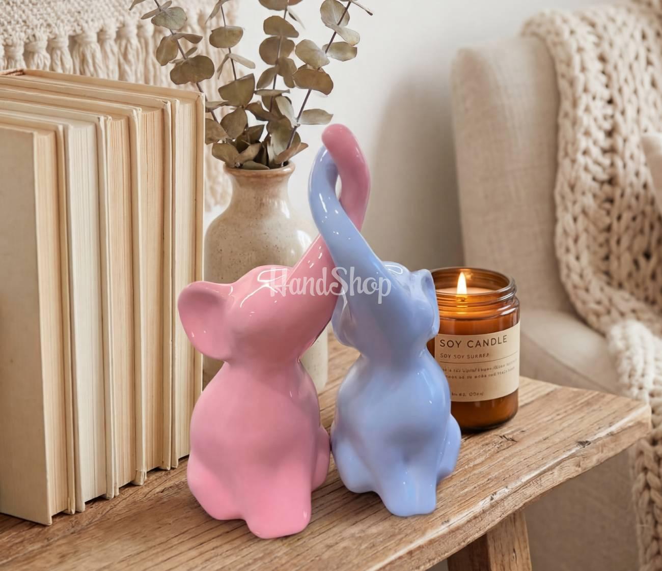 Декоративні порцелянові слоники пара сувенір boy&girl Декоративні порцелянові слоники пара сувенір boy&girl