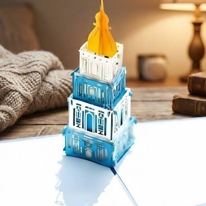 Сувенірна листівка 3d дзвіниця Собору Святої Софії місто Київ