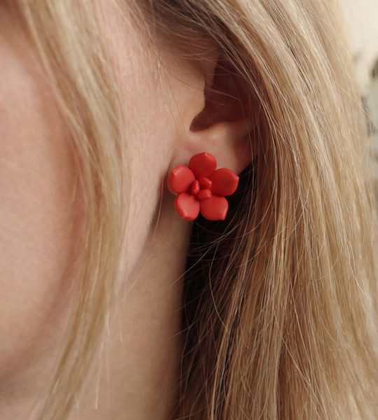 Cережки гвоздики сукуленти квіти полімерна глина (на вибір!)