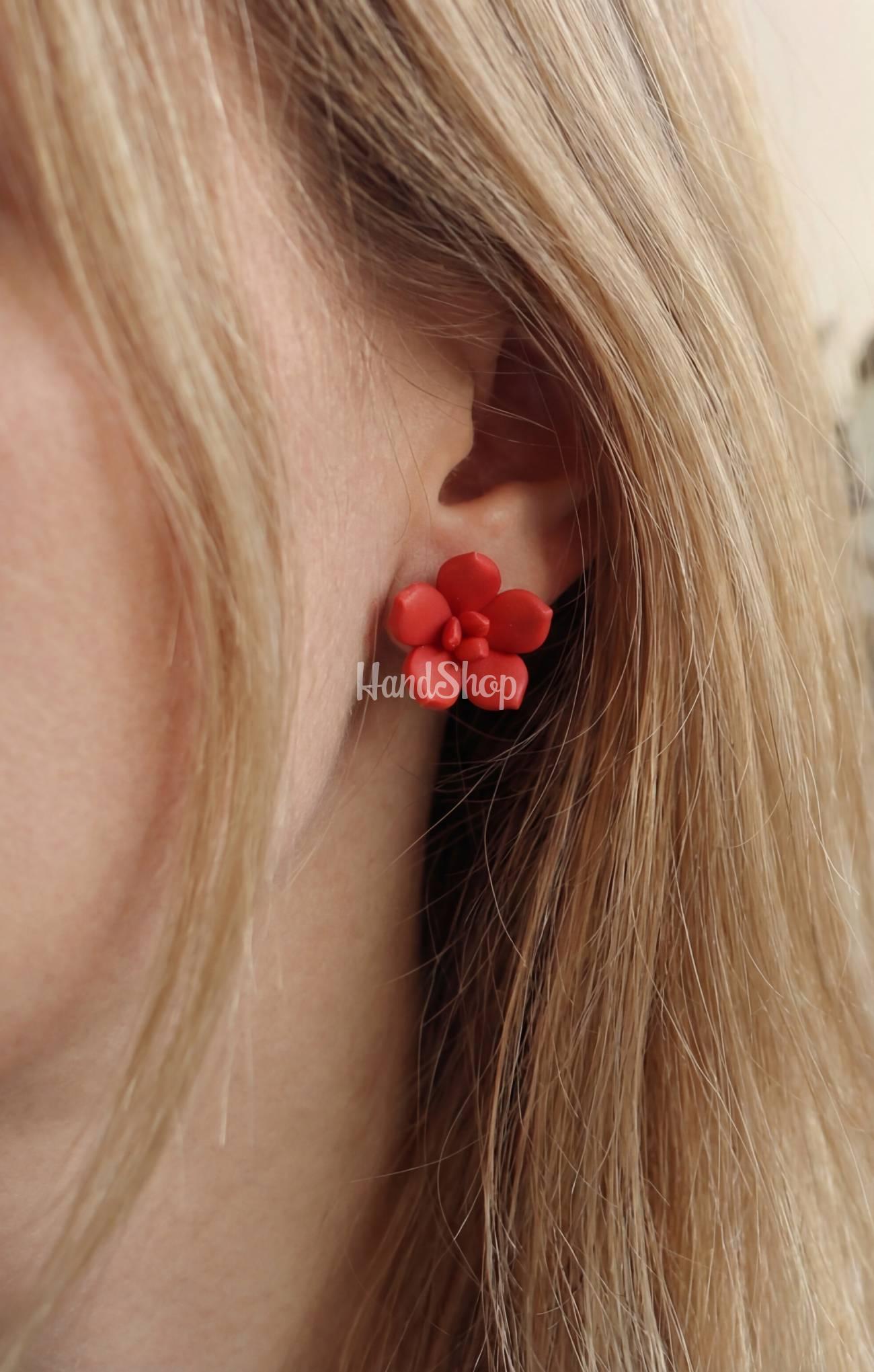 Cережки гвоздики сукуленти квіти полімерна глина (на вибір!) Cережки гвоздики сукуленти квіти полімерна глина (на вибір!)