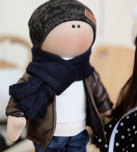 Авторские текстильные куклы ручной работы пара