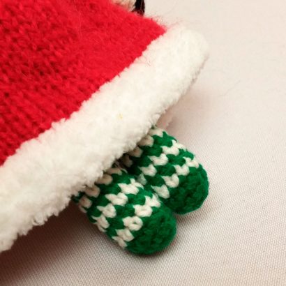 Вязаная крючком игрушка кукла Санта