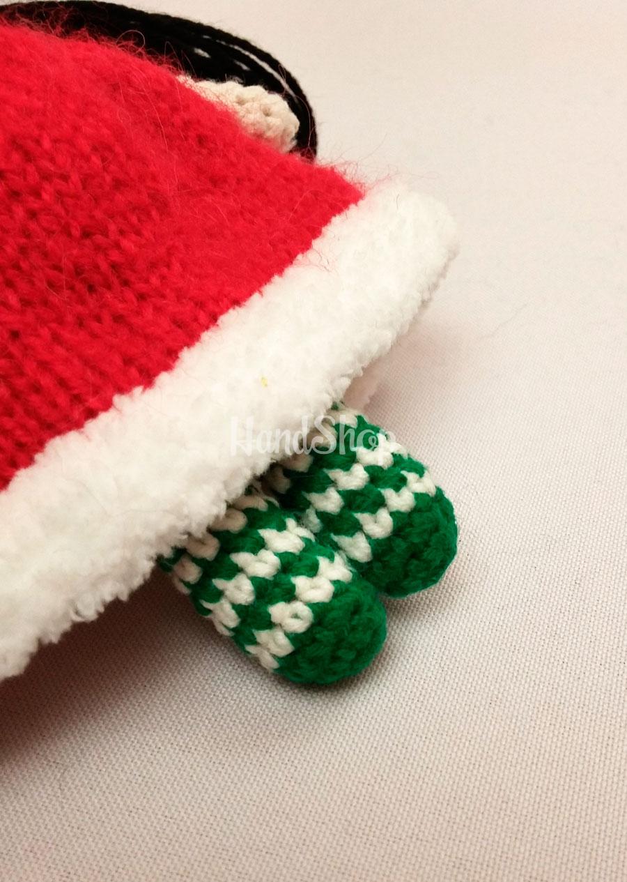 Вязаная крючком игрушка кукла Санта Вязаная крючком игрушка кукла Санта