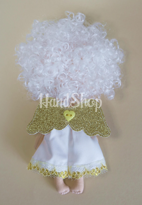 Сувенірна лялька з кудрявим волоссям ангелик Сувенірна лялька з кудрявим волоссям ангелик