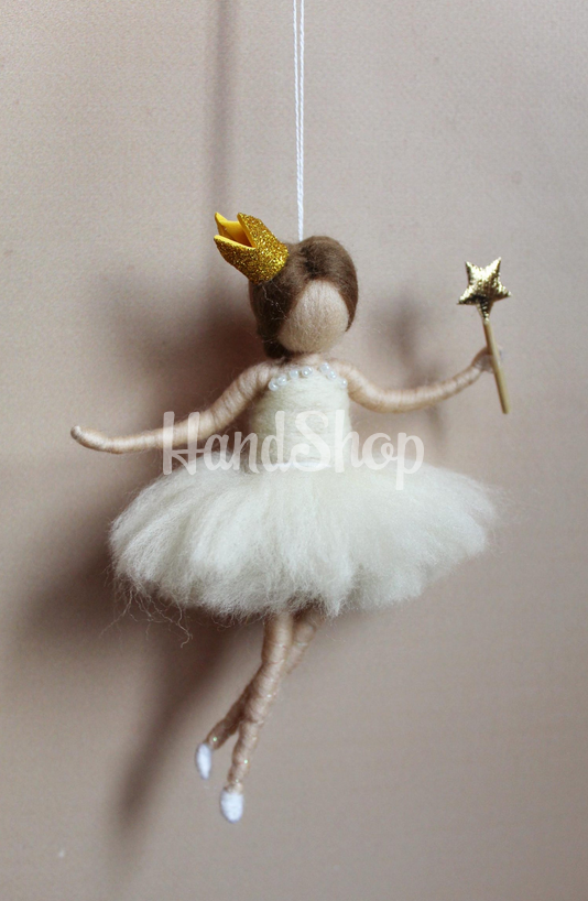 Лялька фея балерина принцеса з короною сувенір підвіска Лялька фея балерина принцеса з короною сувенір підвіска