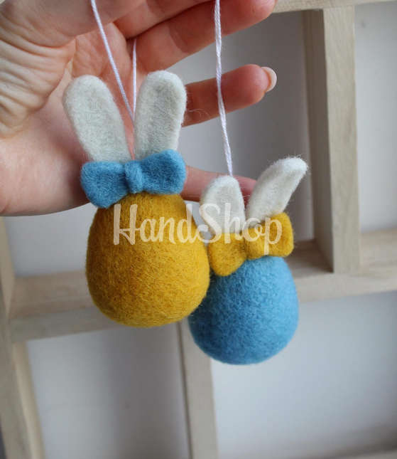 Великодні яйця з вушками патріотичні пара, 2 шт! Великодні яйця з вушками патріотичні пара, 2 шт!