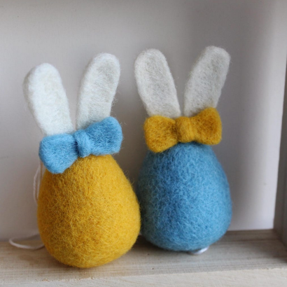 Великодні яйця з вушками патріотичні пара, 2 шт!