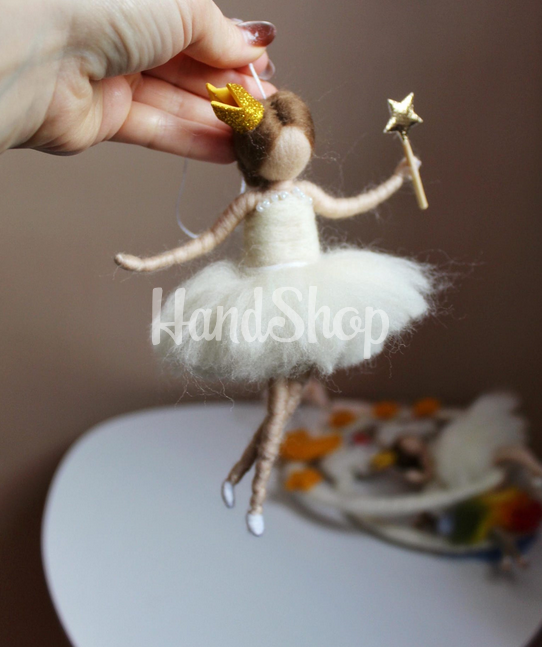 Лялька фея балерина принцеса з короною сувенір підвіска Лялька фея балерина принцеса з короною сувенір підвіска