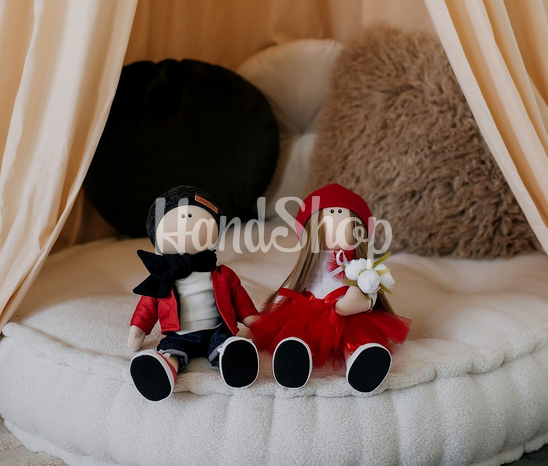Авторські тільда текстильні ляльки весільна пара на річницю Авторські тільда текстильні ляльки весільна пара на річницю
