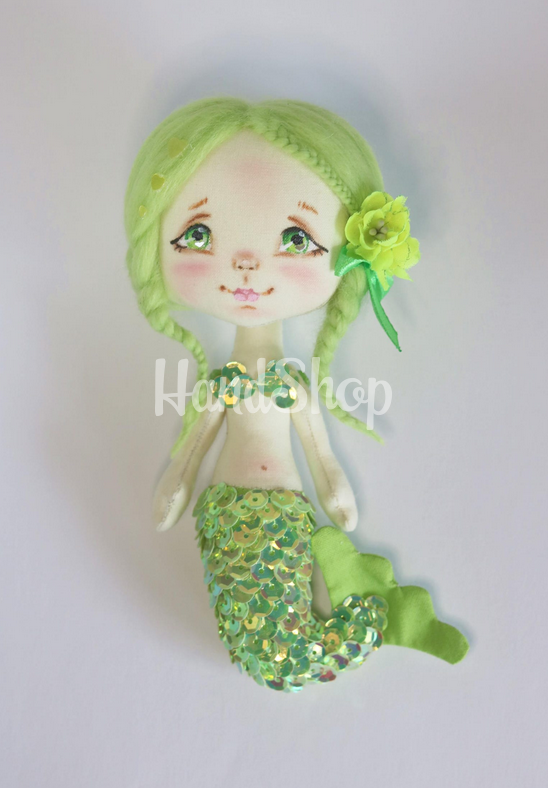 Інтер'єрна маленька лялька сувенірна казкова русалка Інтер'єрна маленька лялька сувенірна казкова русалка