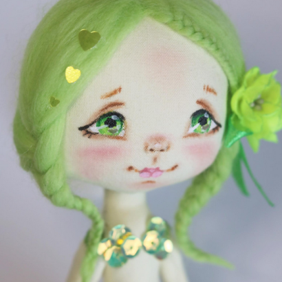 Інтер'єрна маленька лялька сувенірна казкова русалка