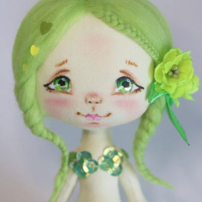 Інтер'єрна маленька лялька сувенірна казкова русалка