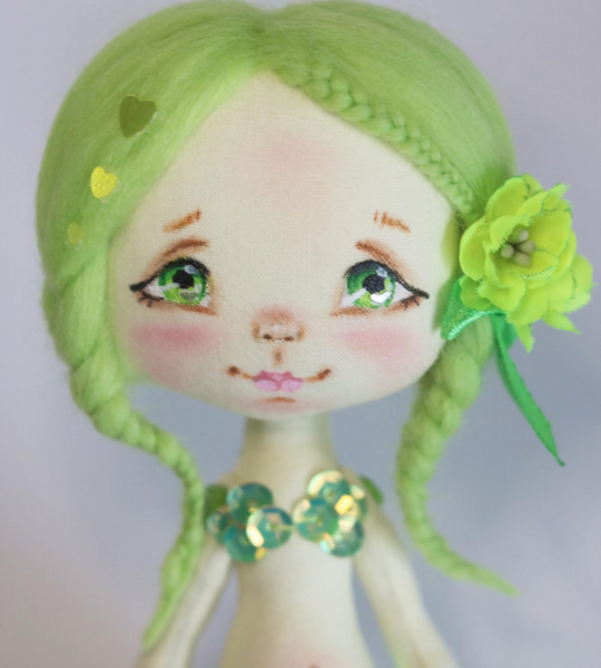 Інтер'єрна маленька лялька сувенірна казкова русалка