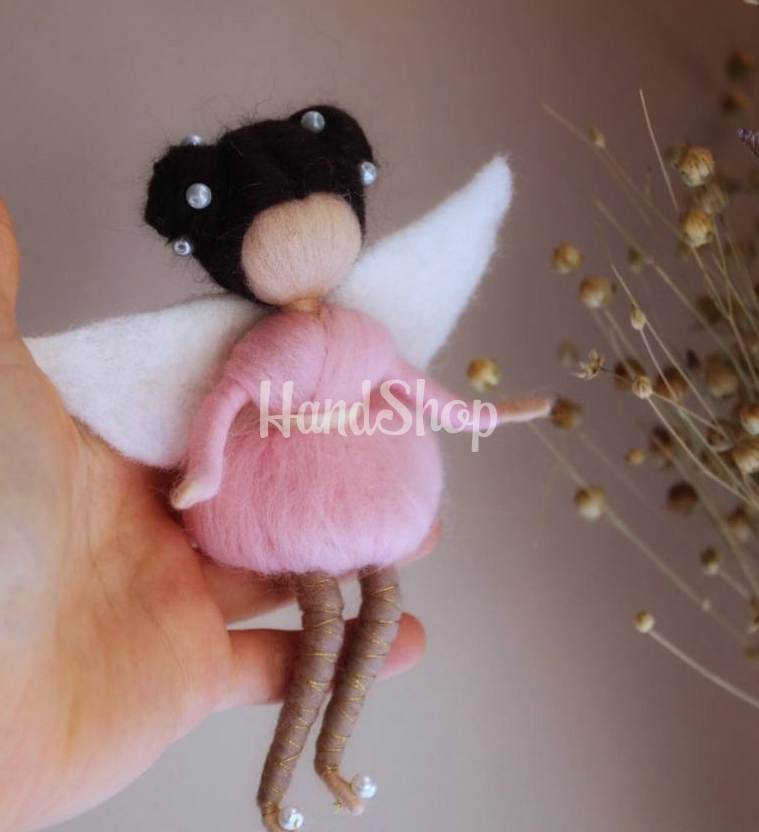 Маленька лялька янгол підвіска балерина сувенір на щастя Маленька лялька янгол підвіска балерина сувенір на щастя