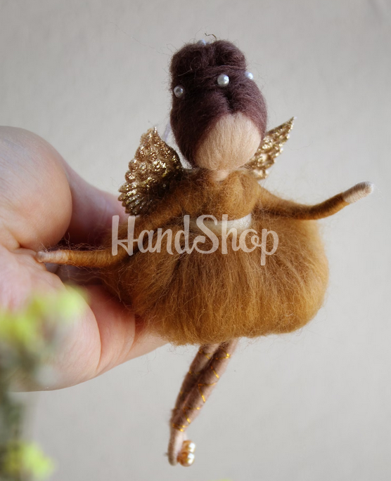 Дитяча міні лялька ангел з крилами в сукні сувенір підвіска Дитяча міні лялька ангел з крилами в сукні сувенір підвіска