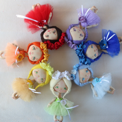Дитячі міні ляльки іграшкові сувеніри в сукнях (на вибір)