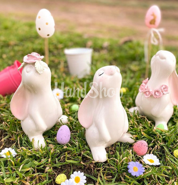 Декоративний білий порцеляновий зайчик дитячий сувенір Декоративний білий порцеляновий зайчик дитячий сувенір
