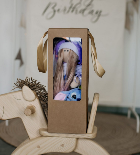 Дитяча лялька тільда в комбінезоні зайка іграшка Стіч