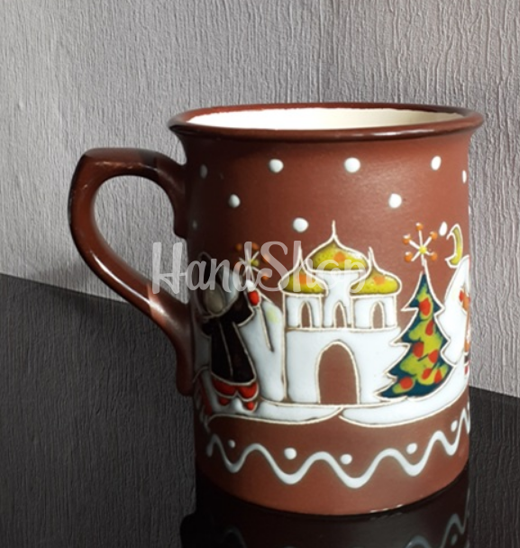 Чашка сувенірна Святий вечір 2025 ручний розпис, кераміка 300 мл Чашка сувенірна Святий вечір 2025 ручний розпис, кераміка 300 мл