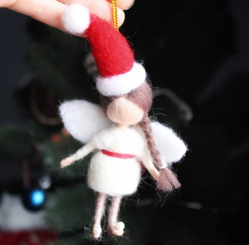 Магія вовняних ляльок ангелів підвісок: теплі сувеніри й прикраси для ялинки, створені з любов’ю