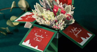 Маленьке диво на Різдво та Новий рік: об’ємні коробочки-листівки з магічними святковими символами 2026 року