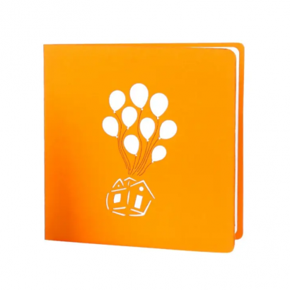 Детская объёмная открытка дом на дереве