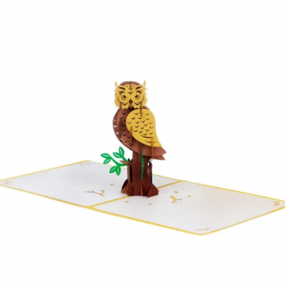 3d открытка сова своими руками