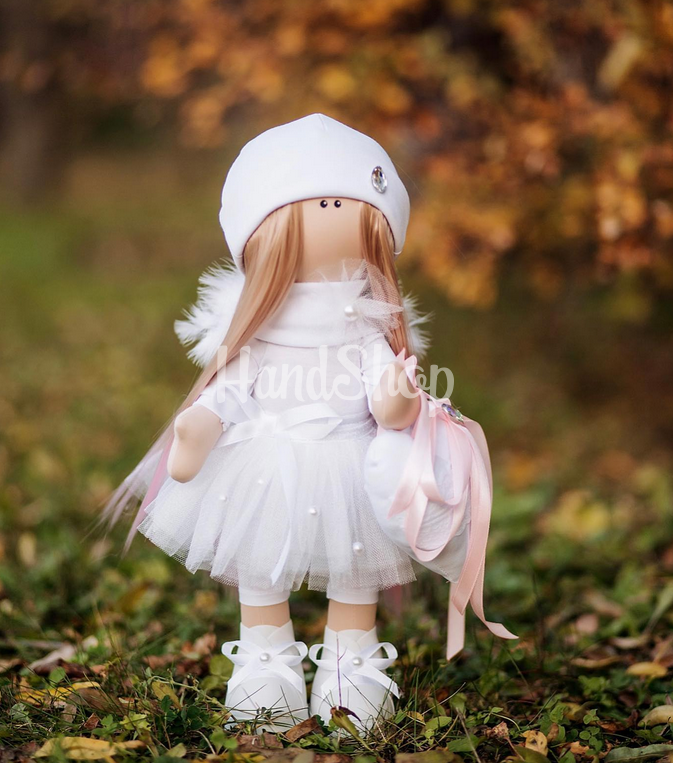 Лялька текстильна велика тільда янгол з крилами Лялька текстильна велика тільда янгол з крилами