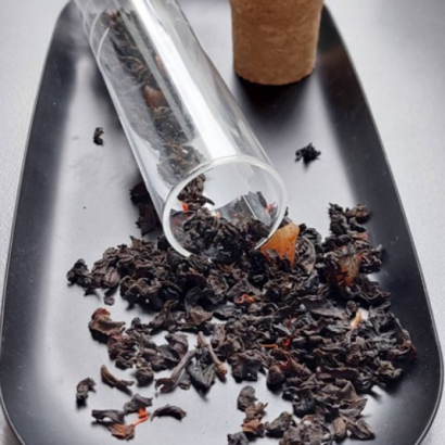 Скляний фільтр для заварювання чаю з корковою кришкою