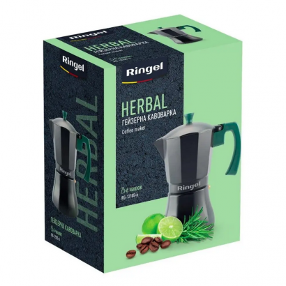 Гейзерна кавоварка RINGEL, ручка з бакеліту, на 6-ть чашок