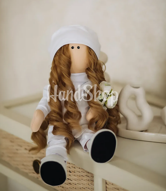 Сувенірна авторська інтер’єрна лялька лікар педіатр Сувенірна авторська інтер’єрна лялька лікар педіатр