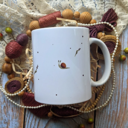 Керамічна подарункова чашка лавандові сни феї