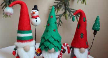 Різдвяні гномики валяні з вовни ручної роботи: ідеальний подарунок для рідних на зимові свята 2026