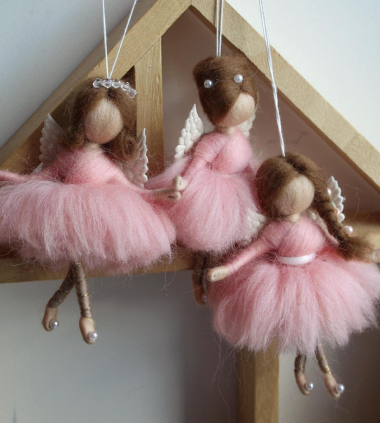 Різдвяна дитяча лялька ангел балерина підвіска 2026