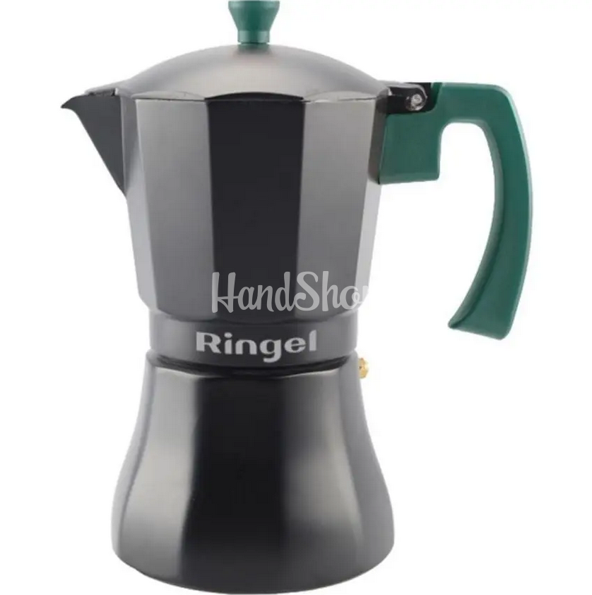 Гейзерна кавоварка RINGEL, ручка з бакеліту, 240 мл Гейзерна кавоварка RINGEL, ручка з бакеліту, 240 мл