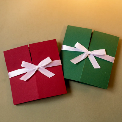 Листівка коробочка Різдво Христове Новий рік 2023