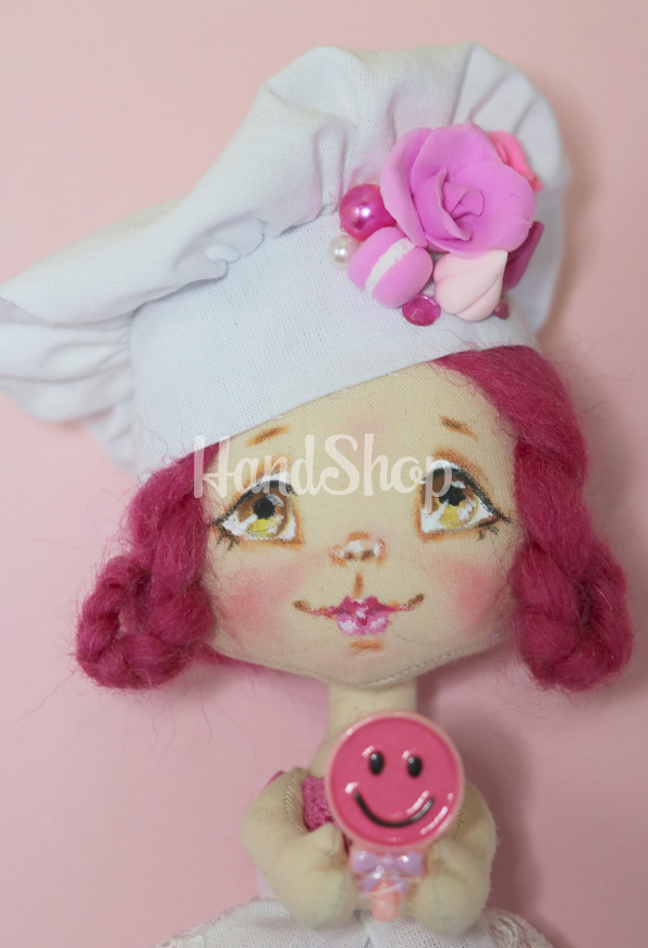 Сувенірна дитяча текстильна лялька кухар кондитер Сувенірна дитяча текстильна лялька кухар кондитер