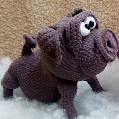 Вязанные игрушки крючком новогодняя игрушка свинья