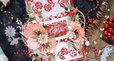 Символ любові: унікальний конверт для грошей ручної роботи з чарівними квітами маки та українськими елементами