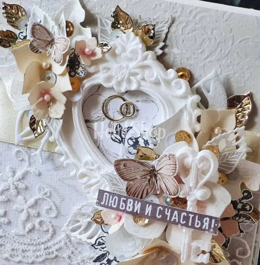 Авторський конверт для грошей весільна листівка сердце Авторський конверт для грошей весільна листівка сердце