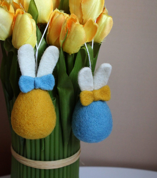 Великодні яйця з вушками патріотичні пара, 2 шт!