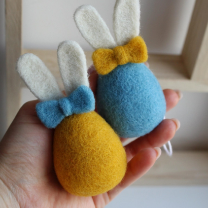 Великодні яйця з вушками патріотичні пара, 2 шт!