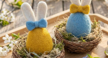 Жовто-блакитна весна: авторські великодні підвіски-яєчка з вовни, що дарують затишок і радість Жовто-блакитна весна: авторські великодні підвіски-яєчка з вовни, що дарують затишок і радість