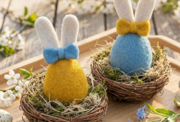 Жовто-блакитна весна: авторські великодні підвіски-яєчка з вовни, що дарують затишок і радість Жовто-блакитна весна: авторські великодні підвіски-яєчка з вовни, що дарують затишок і радість