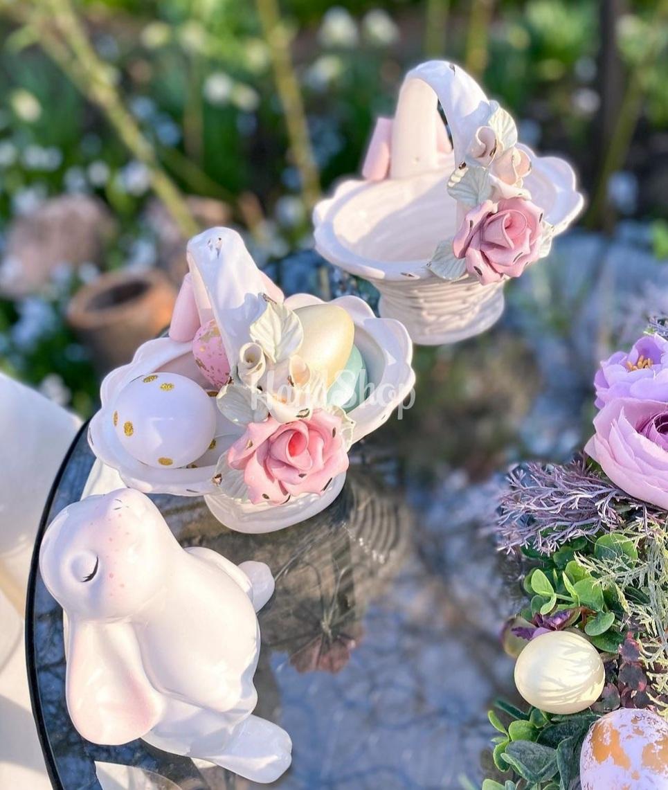 Декоративний білий порцеляновий зайчик дитячий сувенір Декоративний білий порцеляновий зайчик дитячий сувенір