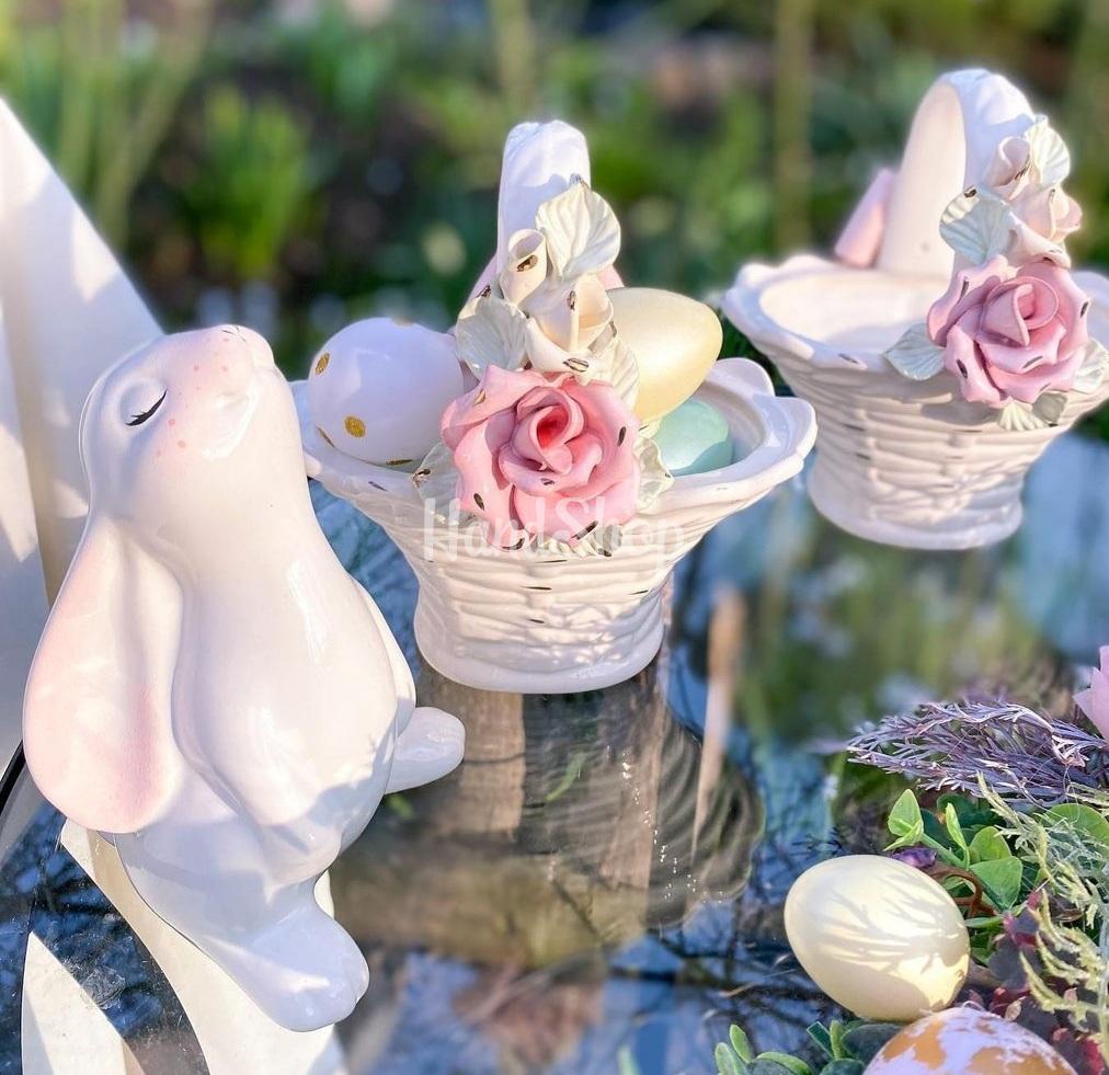 Декоративний білий порцеляновий зайчик дитячий сувенір Декоративний білий порцеляновий зайчик дитячий сувенір