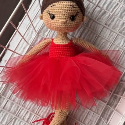 Лялька балеринка валентинка в пуантах сувенірна іграшка