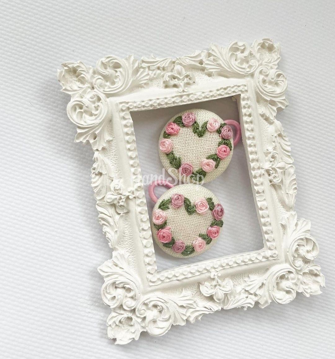 Пара дитячих резиночок для волосся квіточки, 2 шт Пара дитячих резиночок для волосся квіточки, 2 шт