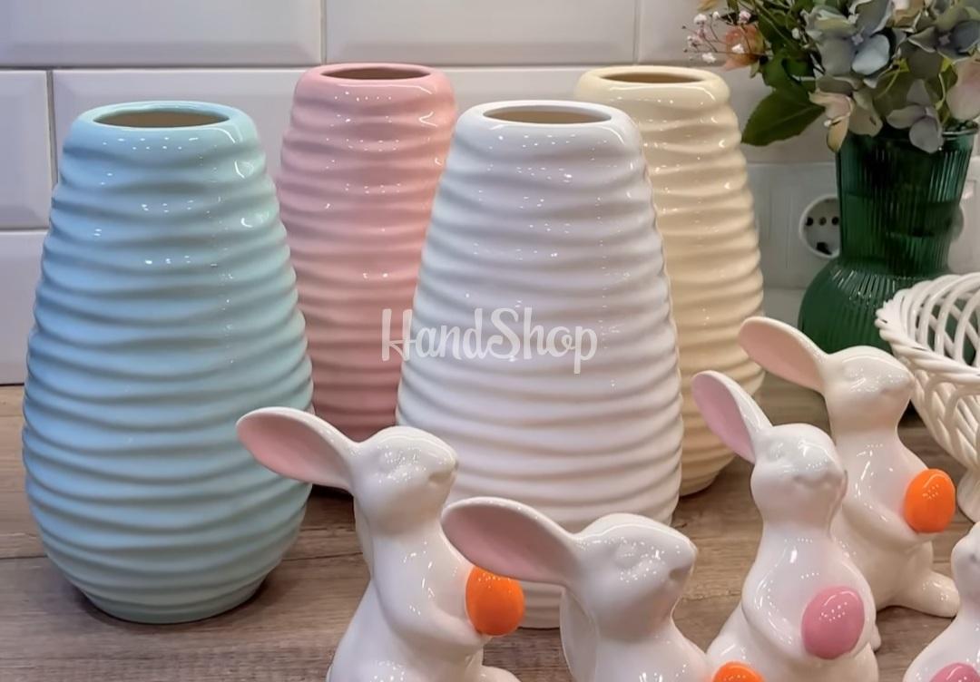 Кольорові великі порцелянові вази ручної роботи для квітів Кольорові великі порцелянові вази ручної роботи для квітів